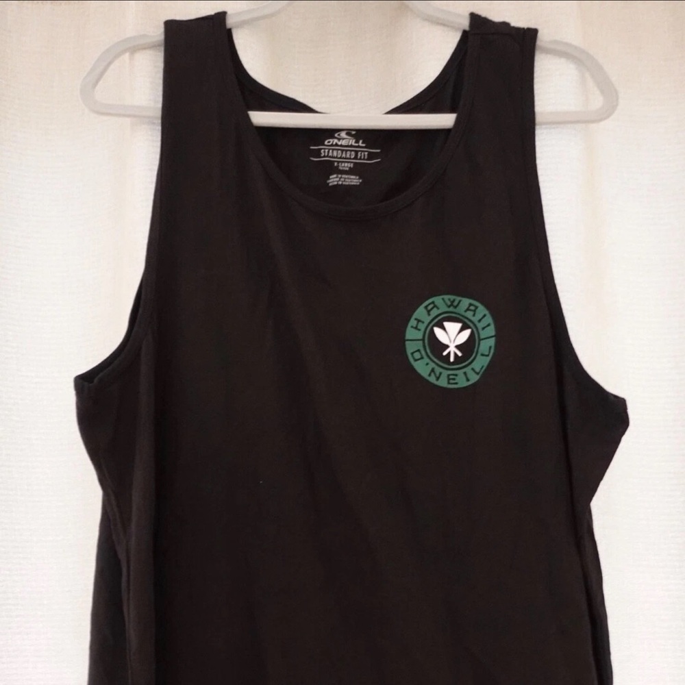 O'Neill Black Tank Top with Green Emblem Brand New!